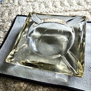 Vintage Ashtray Glass 4x4 Clear
